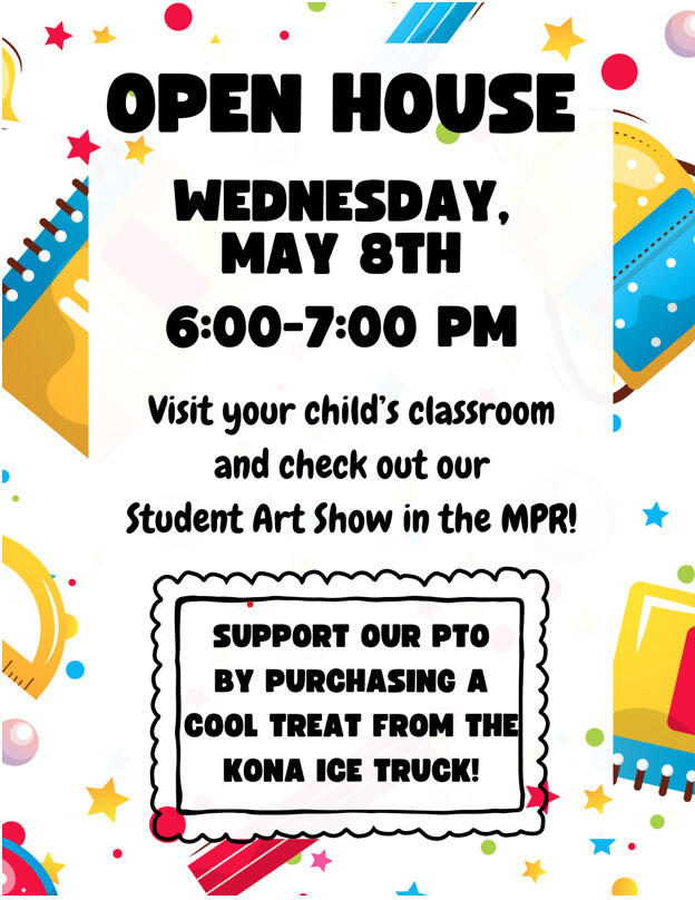 Come to the Open House on May 8th